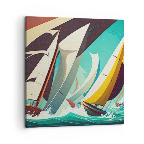 Impression sur toile - Image sur toile - Bonne chance avec les éléments - 50x50 cm