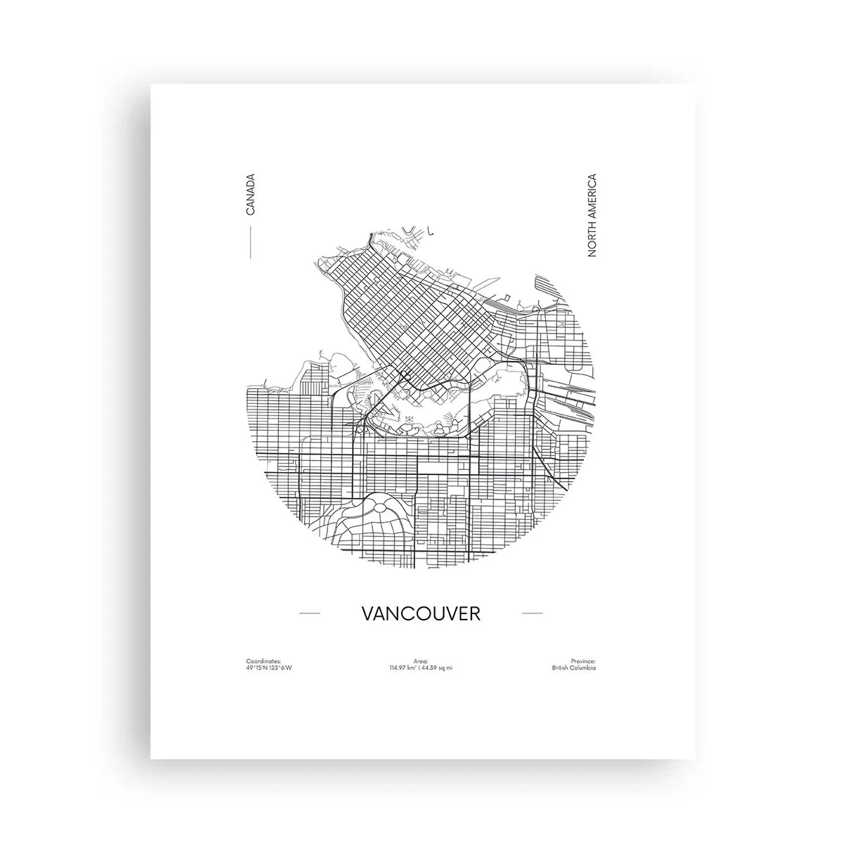Affiche - Poster - Anatomie de Vancouver - 40x50 cm