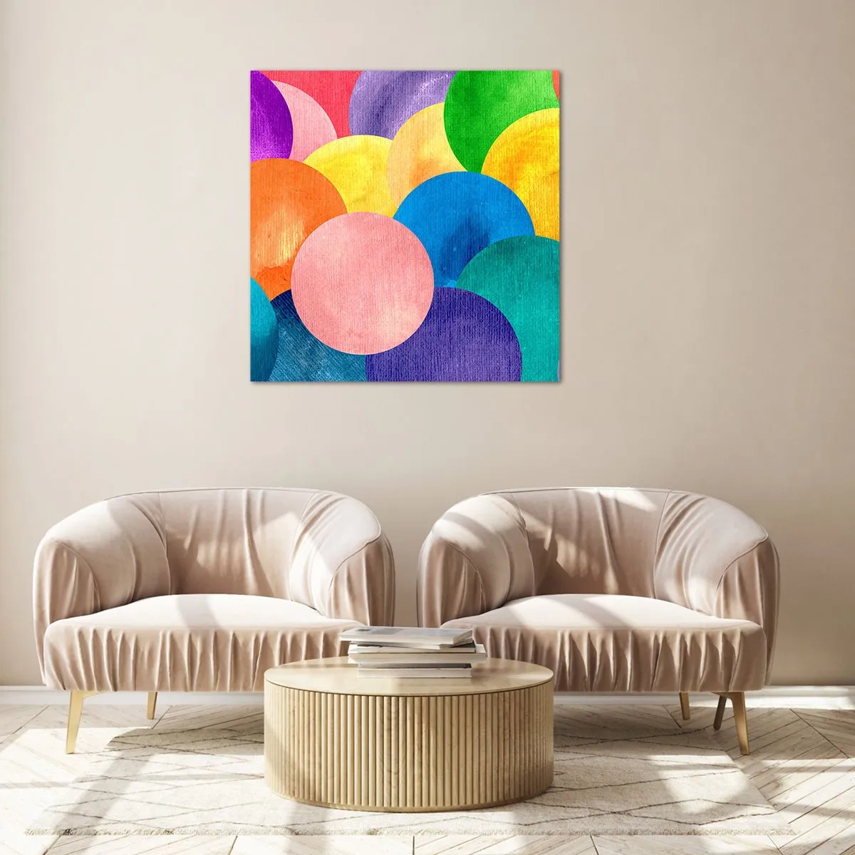 Impression sur verre - Image sur verre - La plénitude primitive de la vie - 40x40 cm