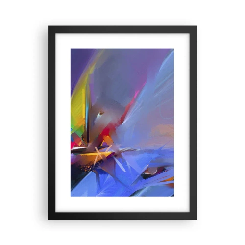 Affiche dans un cadre noir - Poster - Hélices comme un oiseau - 30x40 cm