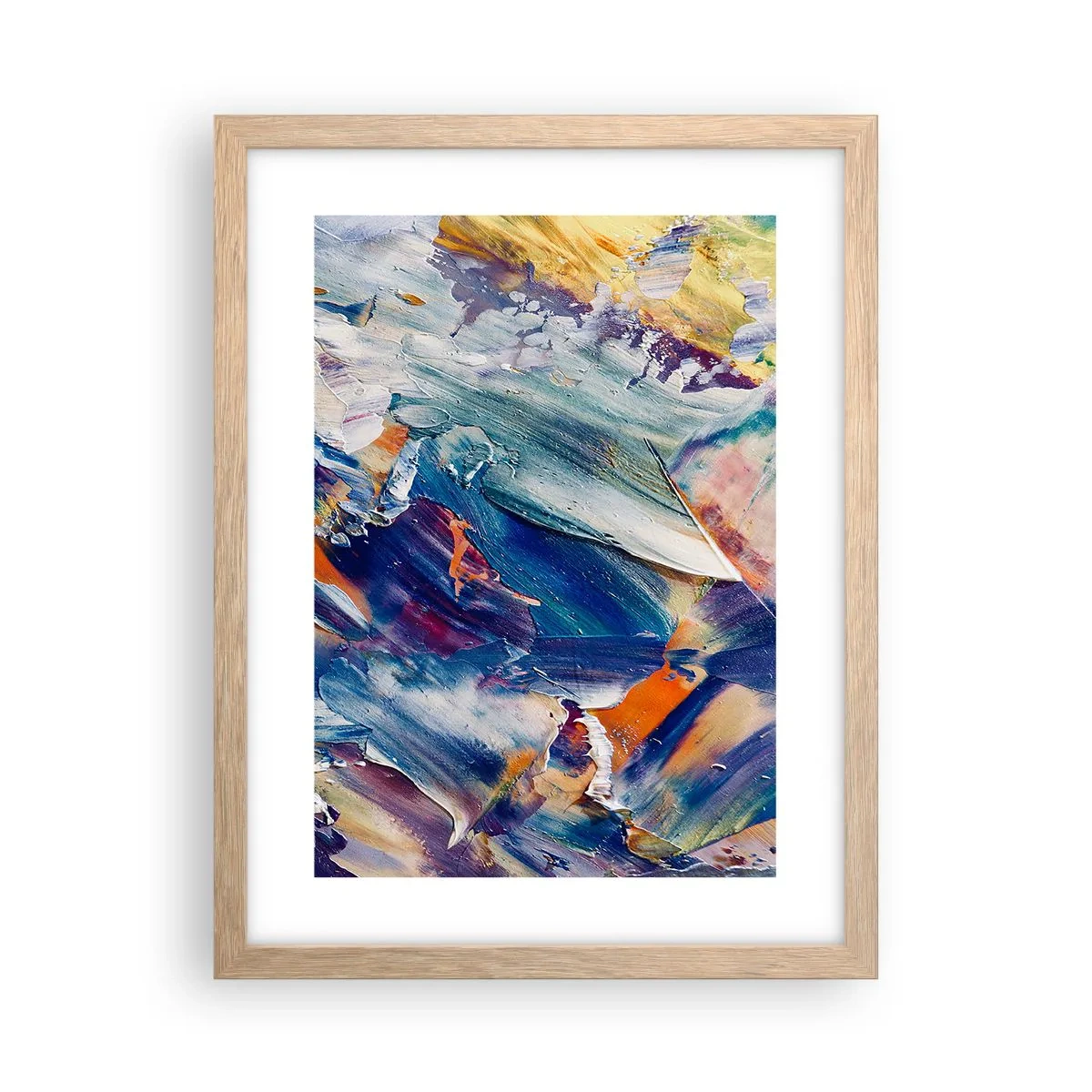 Affiche dans un chêne clair - Poster - Confusion des couleurs - 30x40 cm