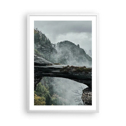 Affiche dans un cadre blanc - Poster - L'aventure est sur le point de commencer - 50x70 cm