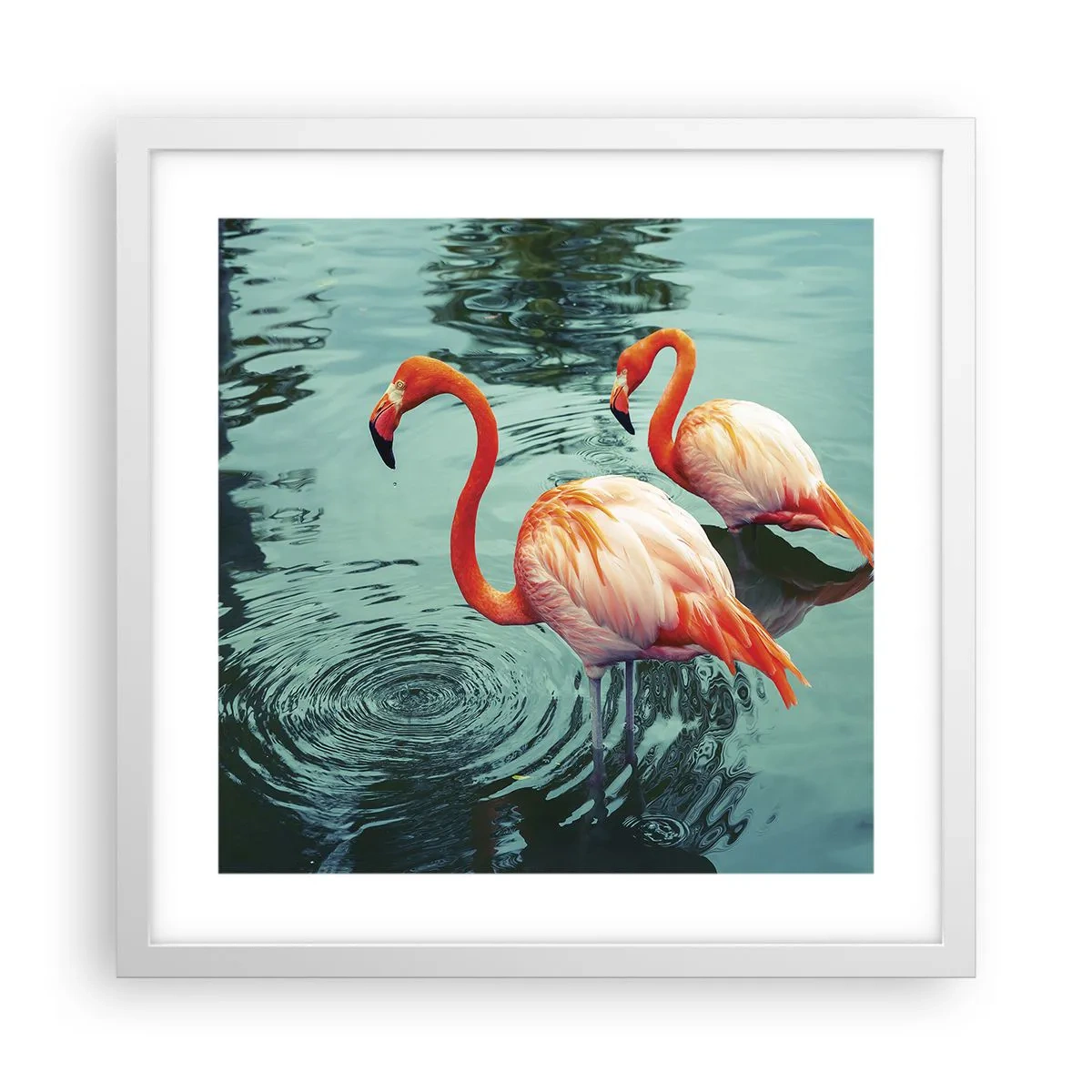 Affiche dans un cadre blanc - Poster - Nous sommes à la mode maintenant - 40x40 cm