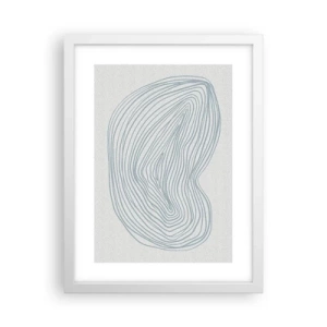 Affiche dans un cadre blanc - Poster - Une goutte de sourire - 30x40 cm