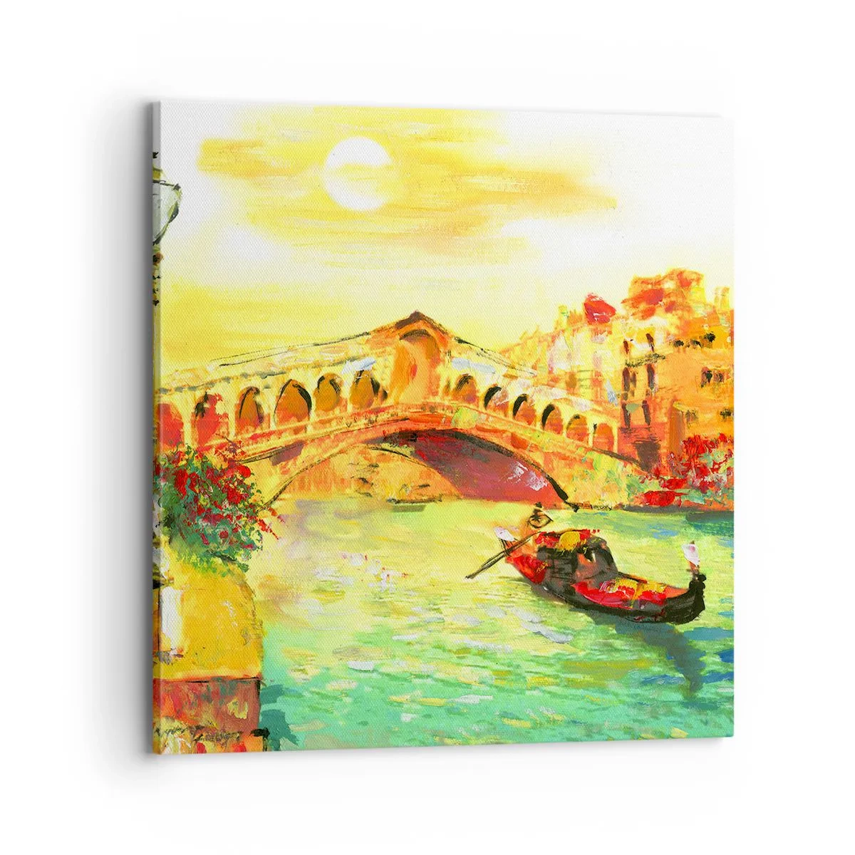 Impression sur toile - Image sur toile - Un pèlerinage d'amoureux - 70x70 cm