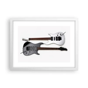 Affiche dans un cadre blanc - Poster - Harmonie des formes - 40x30 cm