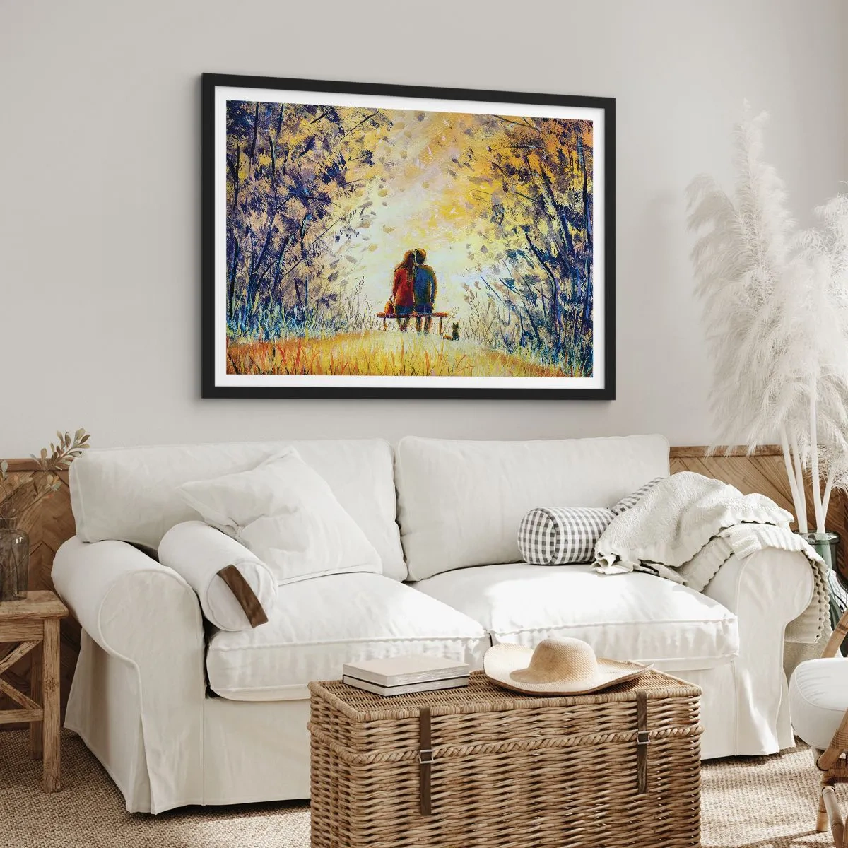 Affiche dans un cadre noir - Poster - Moment magique - 50x40 cm