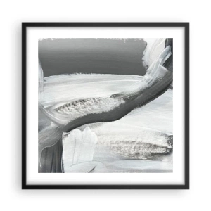 Affiche dans un cadre noir - Poster - Un geste décisif - 50x50 cm