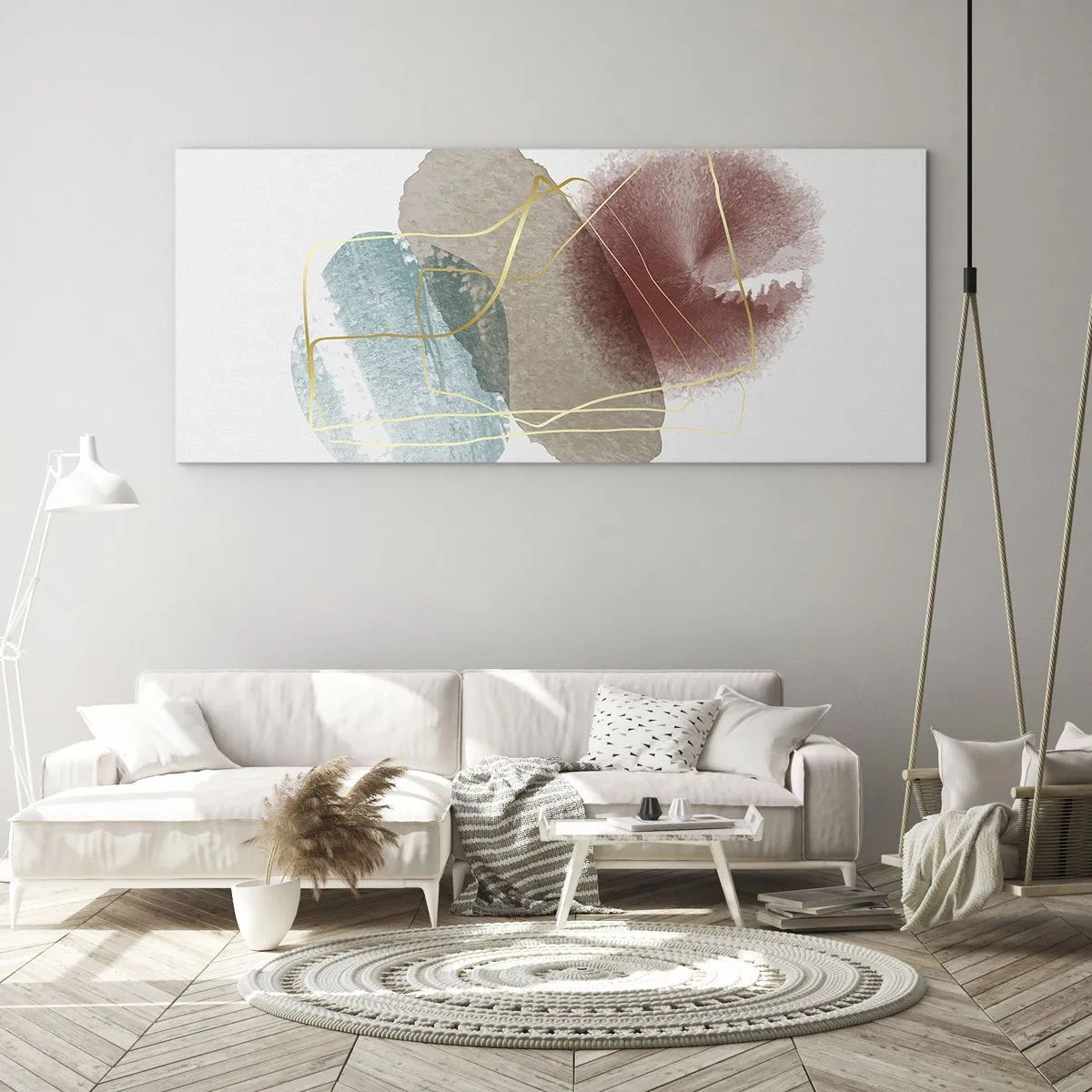 Impression sur verre - Image sur verre - Coraux de l'espace - 100x40 cm