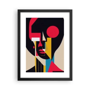 Affiche dans un cadre noir - Poster - Son monde intérieur - 30x40 cm