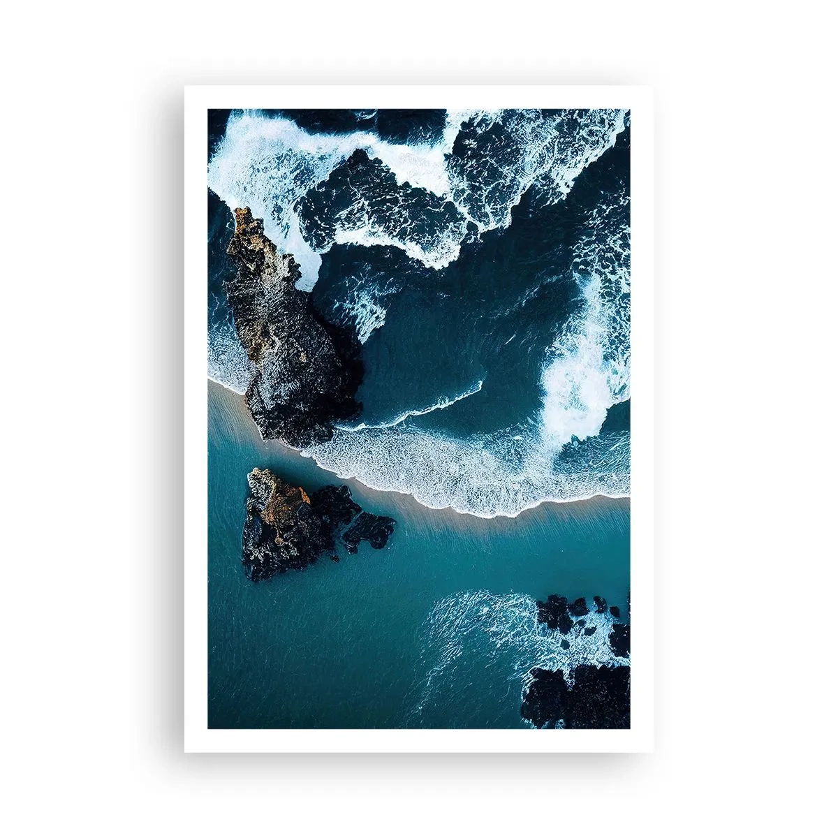 Affiche - Poster - Enveloppé par les vagues - 70x100 cm