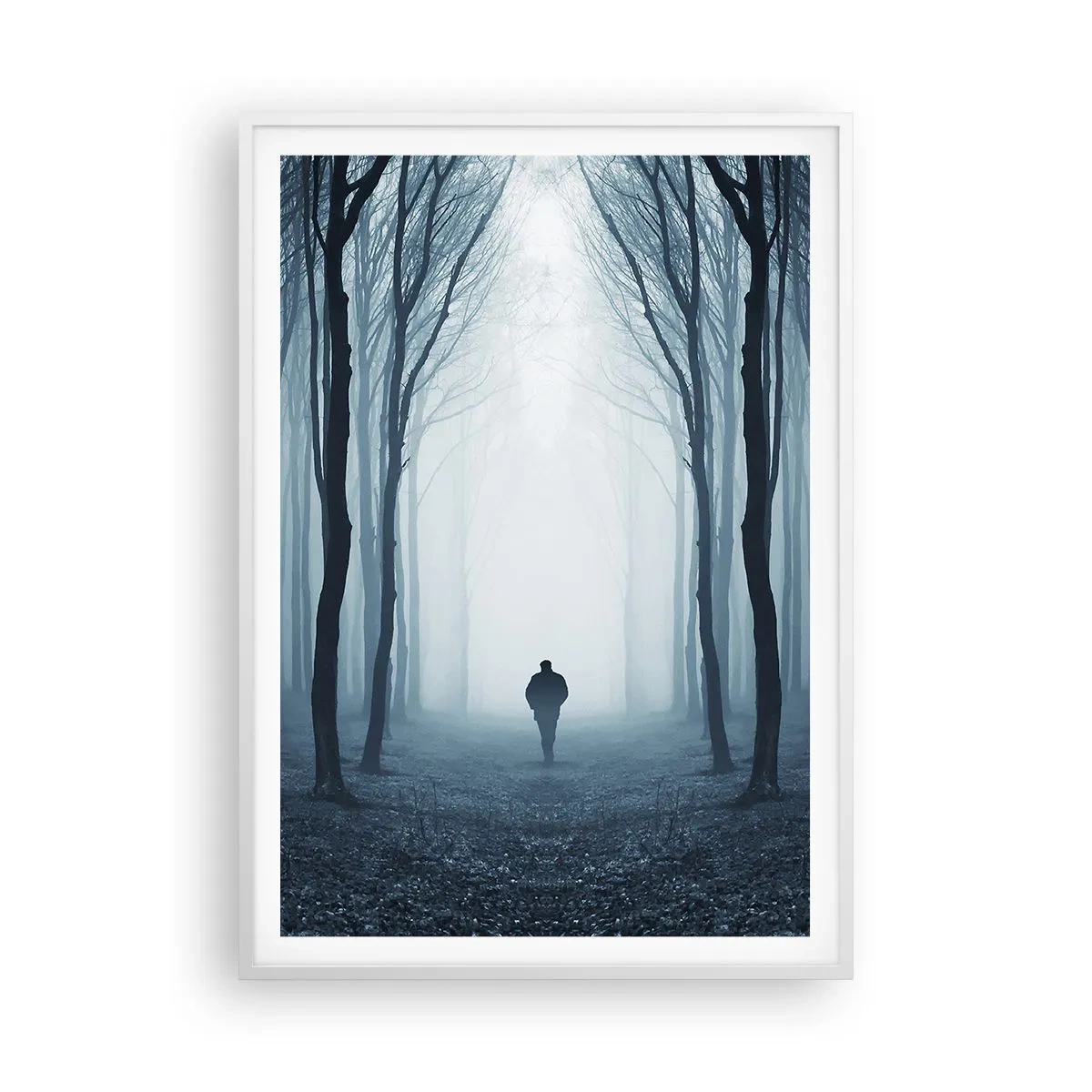 Affiche dans un cadre blanc - Poster - Tout est simple et clair - 70x100 cm