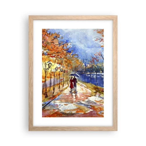 Affiche dans un chêne clair - Poster - Ensemble jusqu'au bout du temps - 30x40 cm