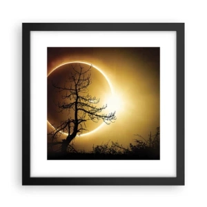 Affiche dans un cadre noir - Poster - Éclipse totale - 30x30 cm