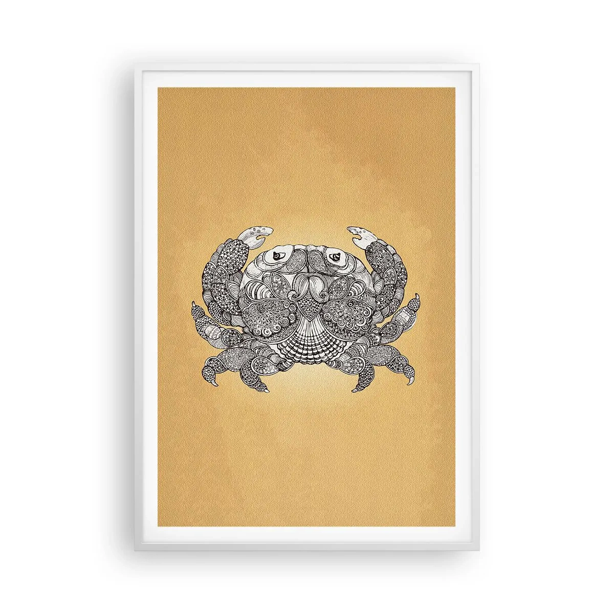 Affiche dans un cadre blanc - Poster - Les contes de M. Crabe - 70x100 cm