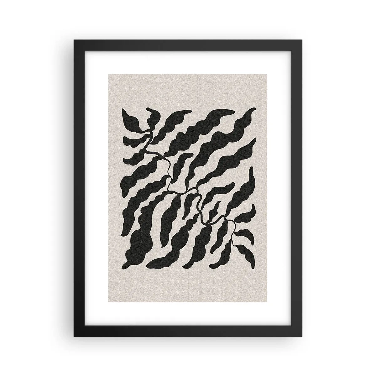 Affiche dans un cadre noir - Poster - La nature du carré - 30x40 cm