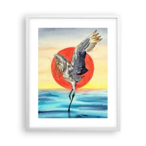Affiche dans un cadre blanc - Poster - Il est temps de rentrer - 40x50 cm