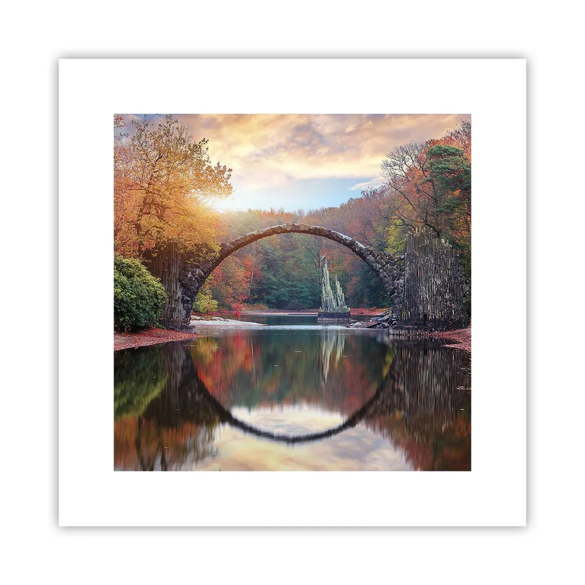 Affiche - Poster - De l'autre cote du miroir - 30x30 cm