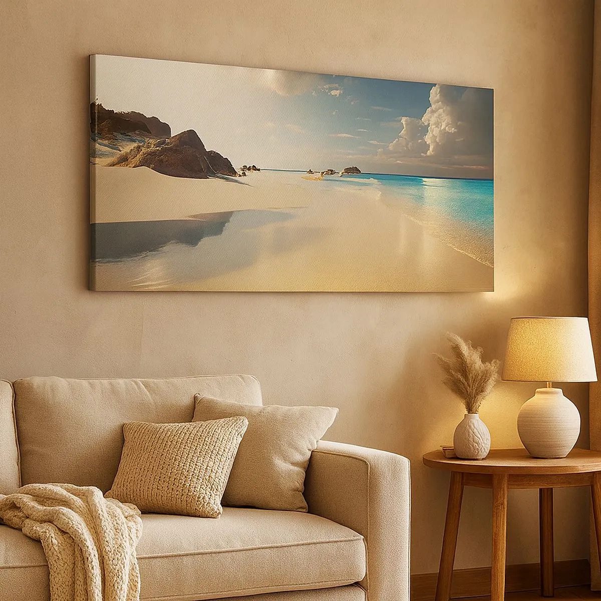 Impression sur toile - Image sur toile - Une journée de rêve - 100x40 cm