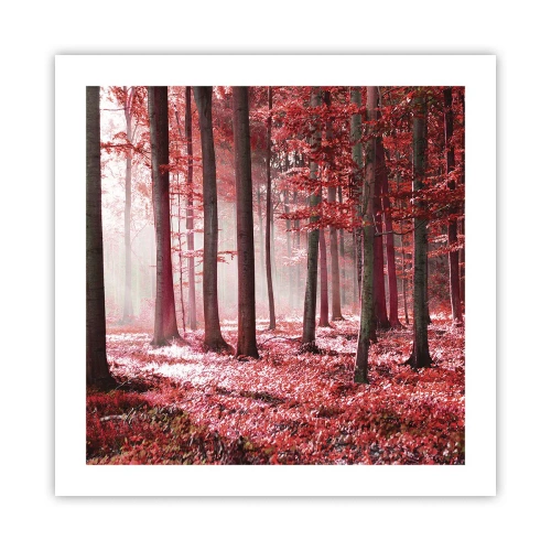 Affiche - Poster - Le rouge est tout aussi beau - 50x50 cm