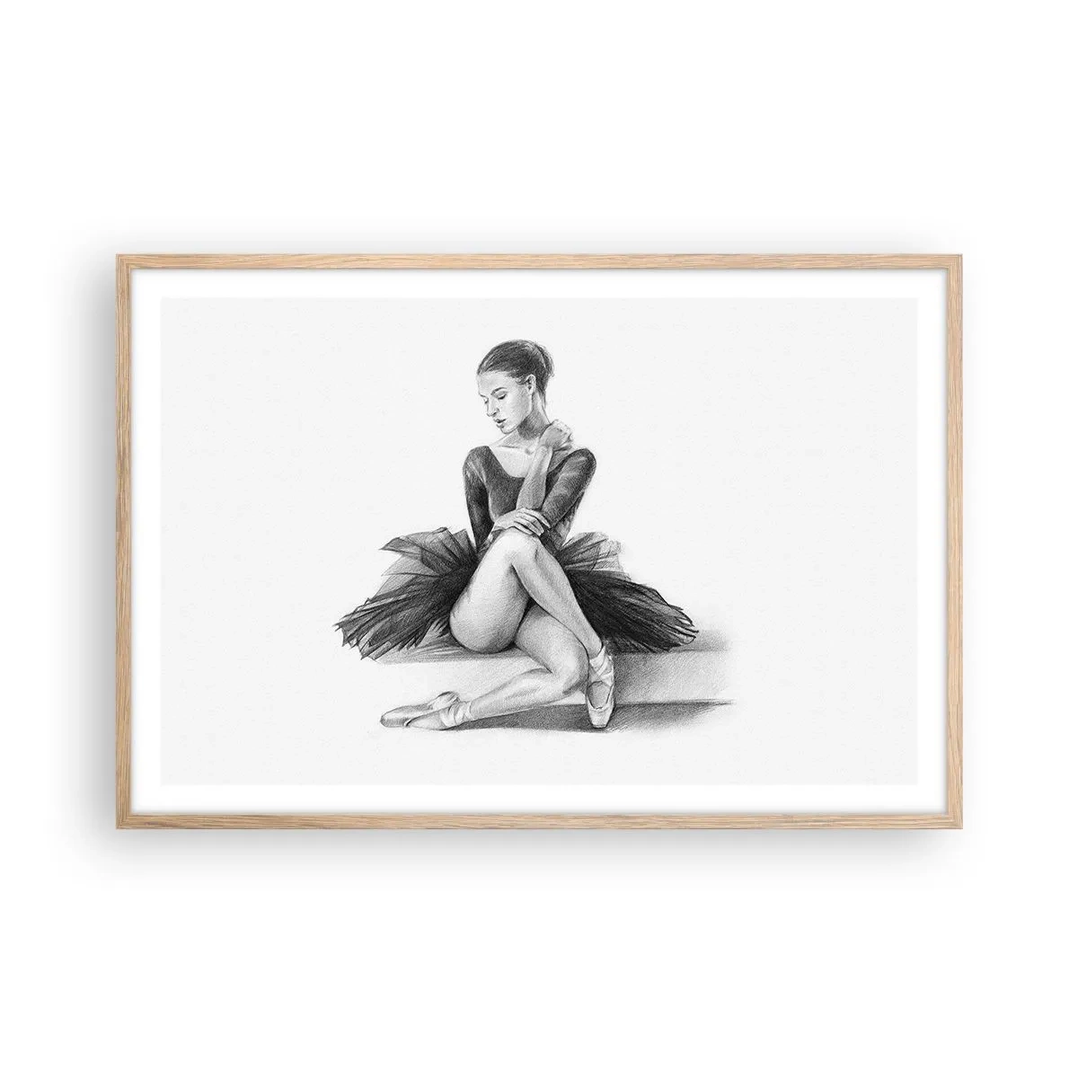 Affiche dans un chêne clair - Poster - Envoutée par la danse - 91x61 cm