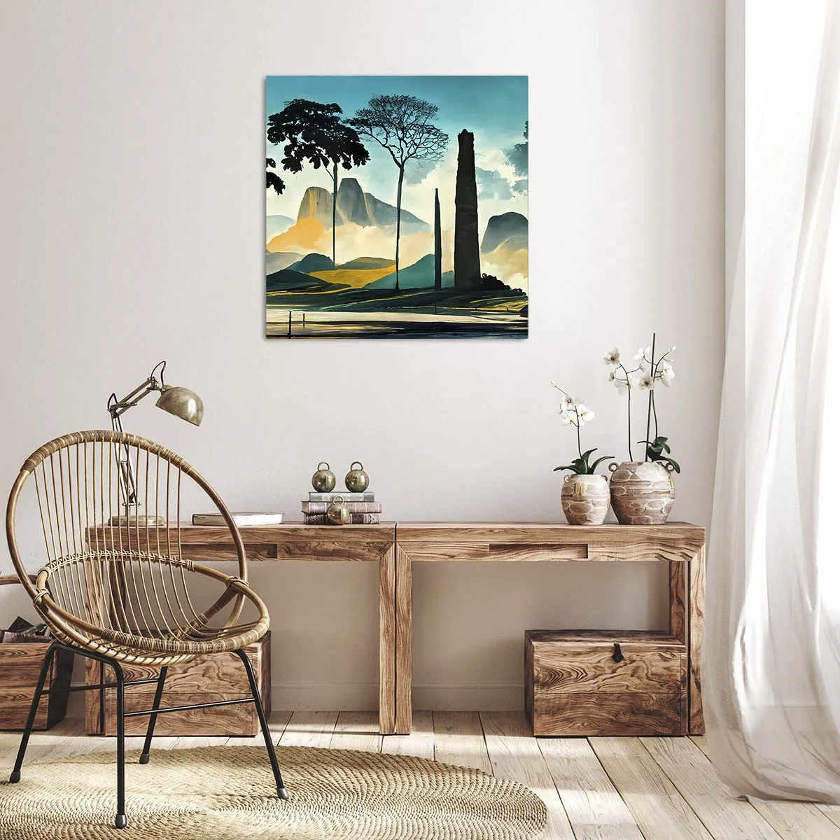 Impression sur toile - Image sur toile - Toujours de plus en plus haut - 50x50 cm