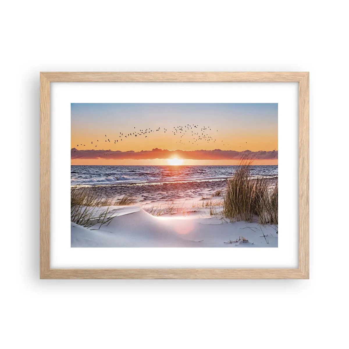Affiche dans un chêne clair - Poster - Paysage horizontal - 40x30 cm