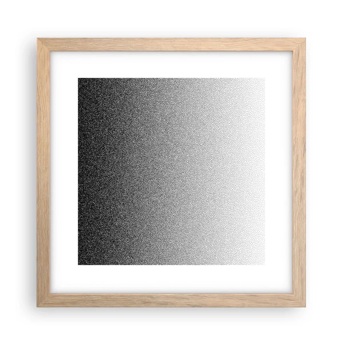 Affiche dans un chêne clair - Poster - Du coté de la lumière - 30x30 cm