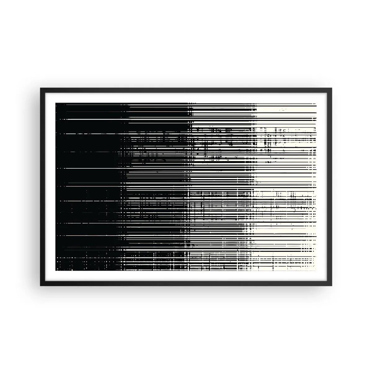 Affiche dans un cadre noir - Poster - Ondes et vibrations - 91x61 cm
