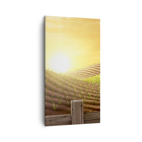 Impression sur toile - Image sur toile - Une ferme comme dans un conte de fées - 45x80 cm