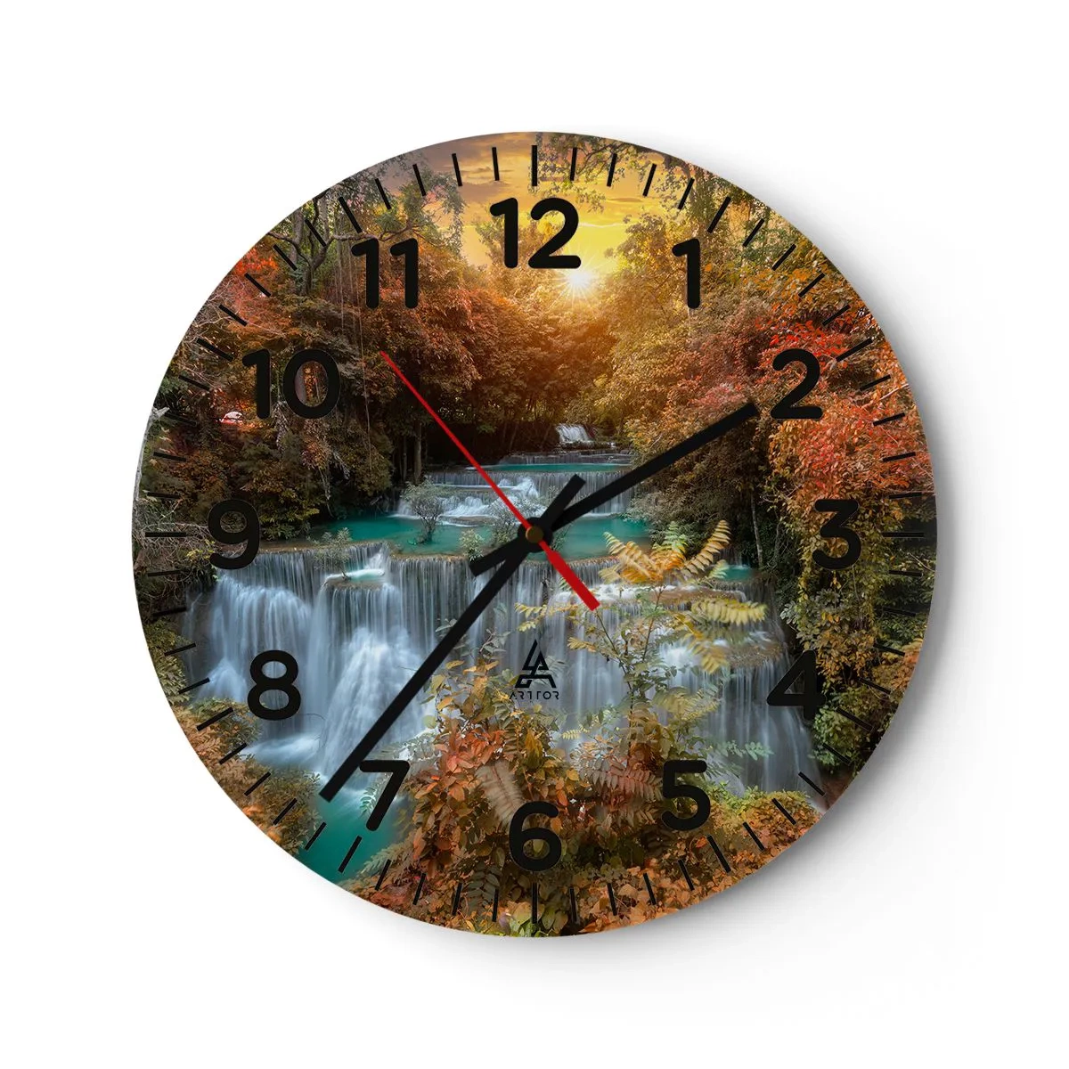 Horloge murale - Pendule murale - Trésor caché de la forêt - 40x40 cm
