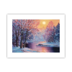 Affiche - Poster - Couleurs d'hiver - 40x30 cm
