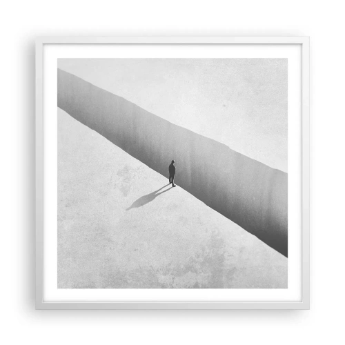 Affiche dans un cadre blanc - Poster - Un objectif clair - 60x60 cm