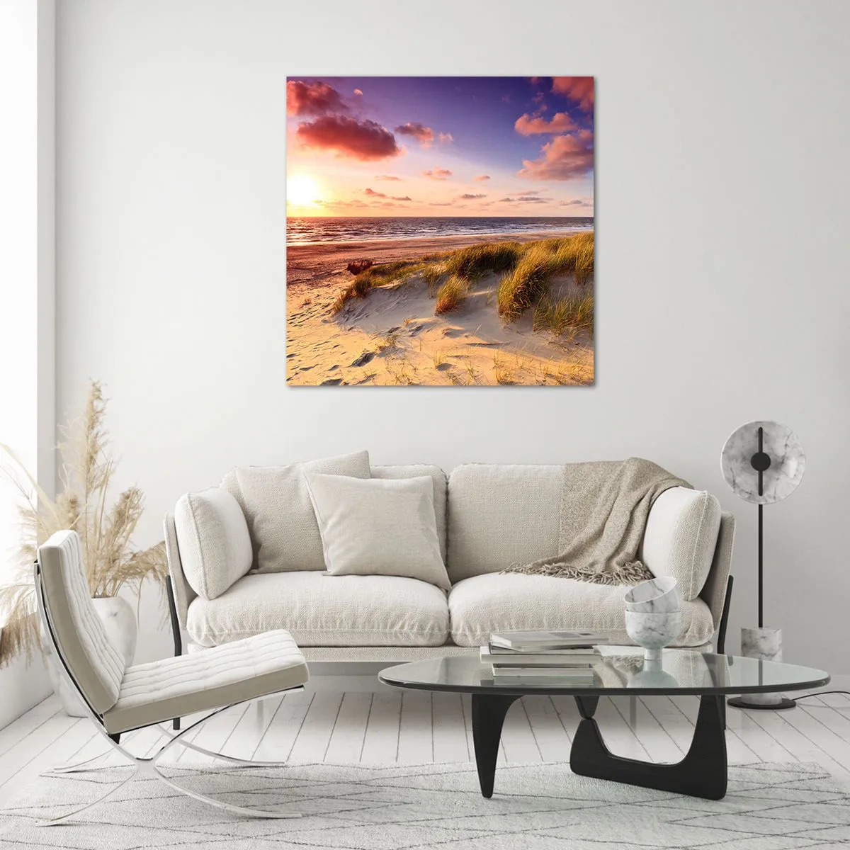Impression sur verre - Image sur verre - L'air sent déjà l'été - 50x50 cm