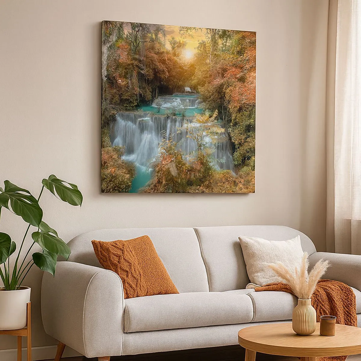 Impression sur toile - Image sur toile - Trésor caché de la forêt - 30x30 cm