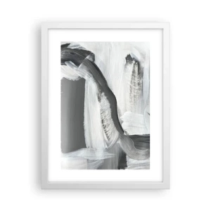 Affiche dans un cadre blanc - Poster - Un geste décisif - 30x40 cm