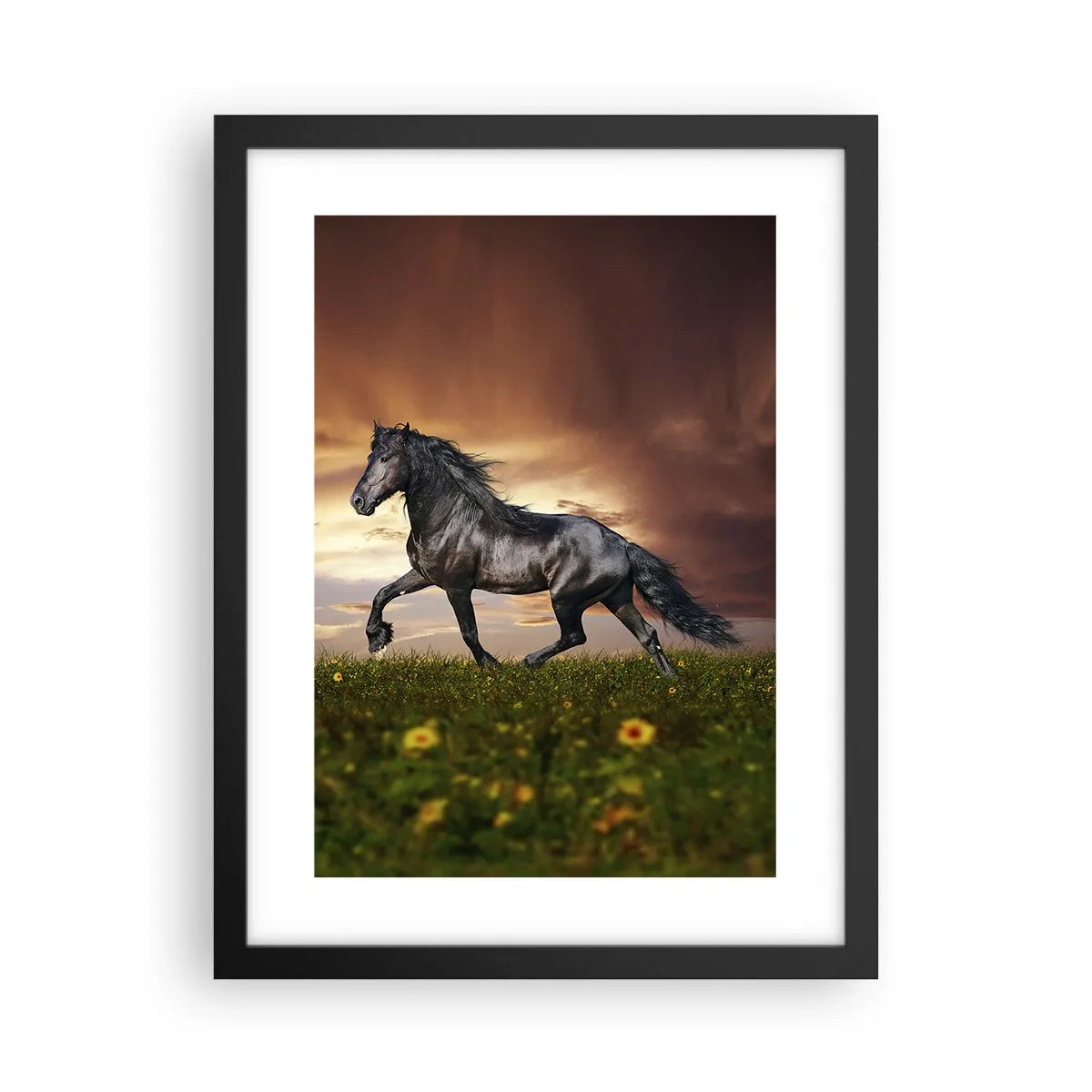Affiche dans un cadre noir - Poster - Livres noirs - 30x40 cm