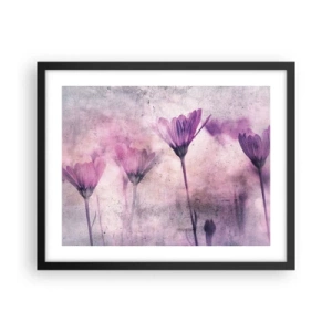 Affiche dans un cadre noir - Poster - Rêve de fleurs - 50x40 cm