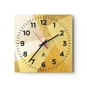 Horloge murale - Pendule murale - Météo géométrique - 40x40 cm