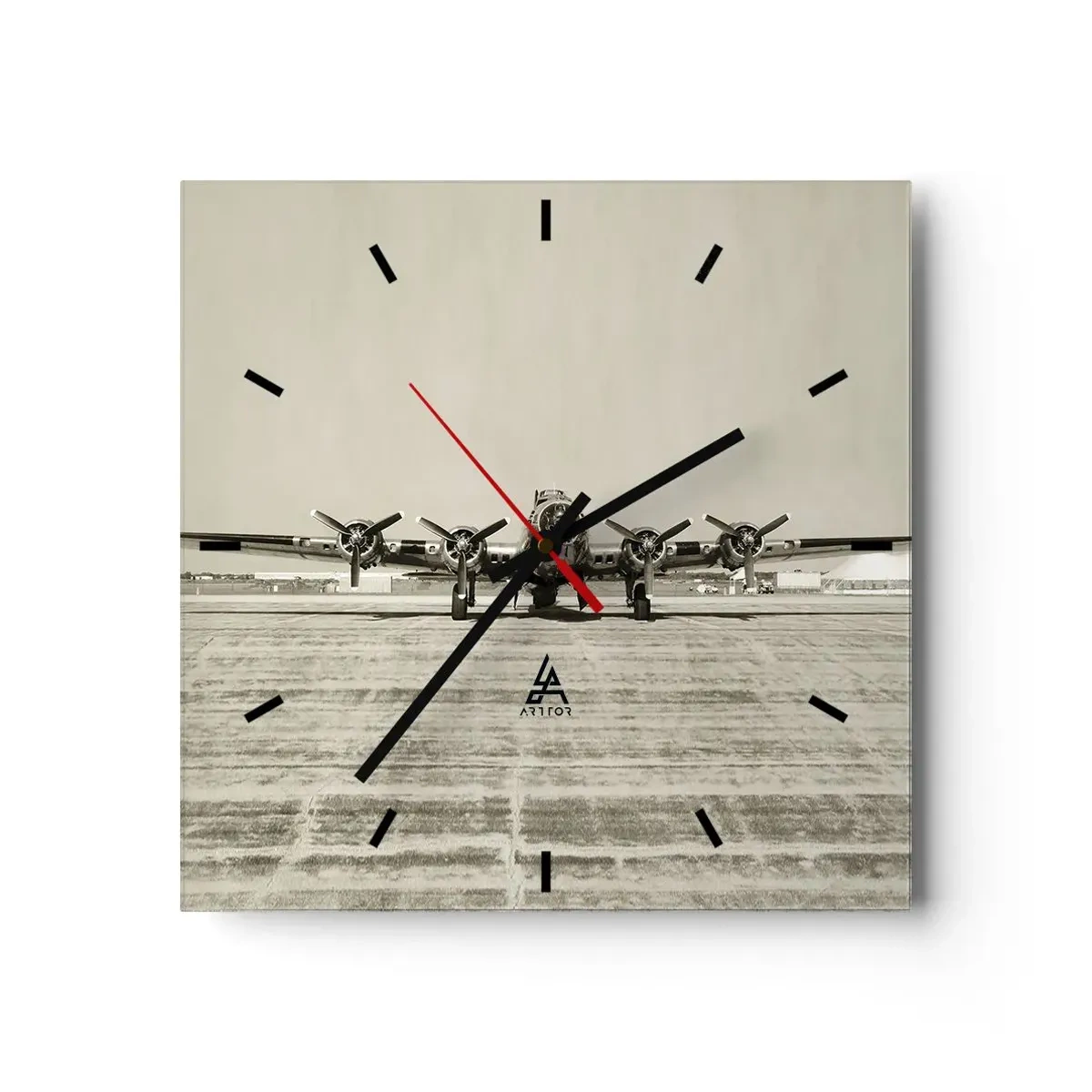 Horloge murale - Pendule murale - Toujours prêt! - 40x40 cm