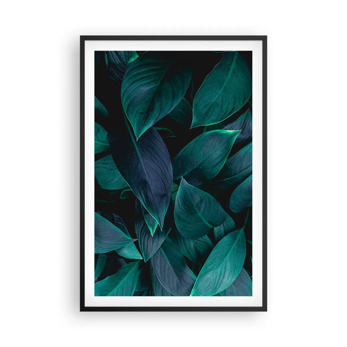 Affiche dans un cadre noir - Poster - le vert lui-même - 61x91 cm