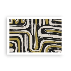 Affiche - Poster - Composition : routes et ruelles - 91x61 cm