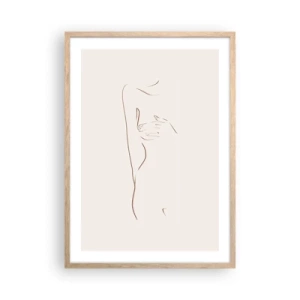 Affiche dans un chêne clair - Poster - La forme du désir - 50x70 cm