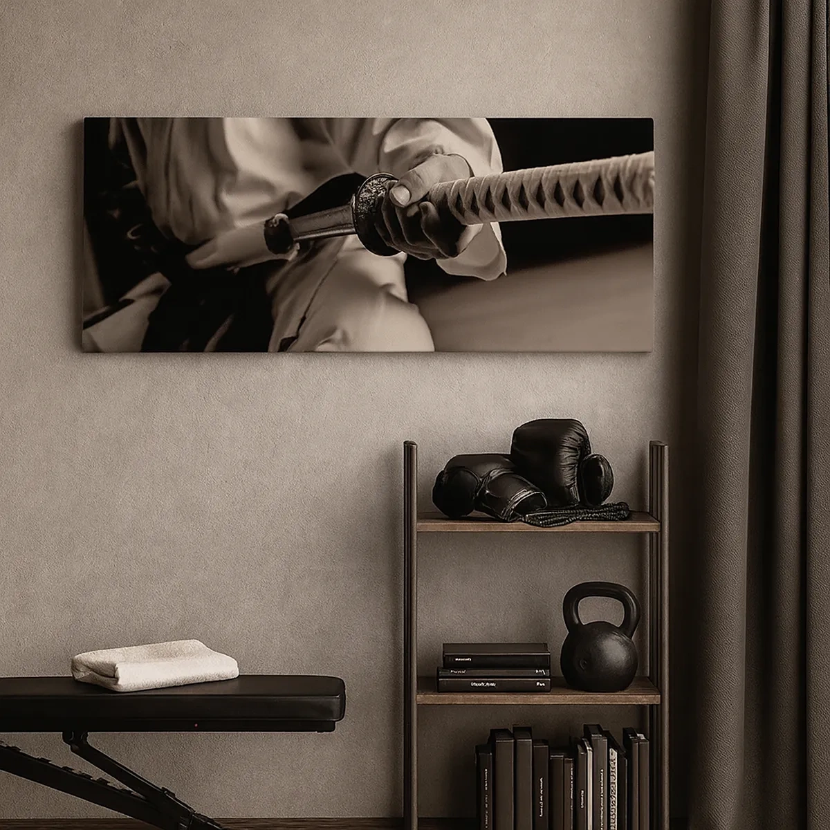 Impression sur toile - Image sur toile - Âme de guerrier - 30x30 cm