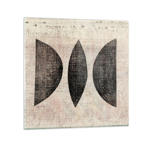 Impression sur verre - Image sur verre - Abstraction ethnique - 70x70 cm