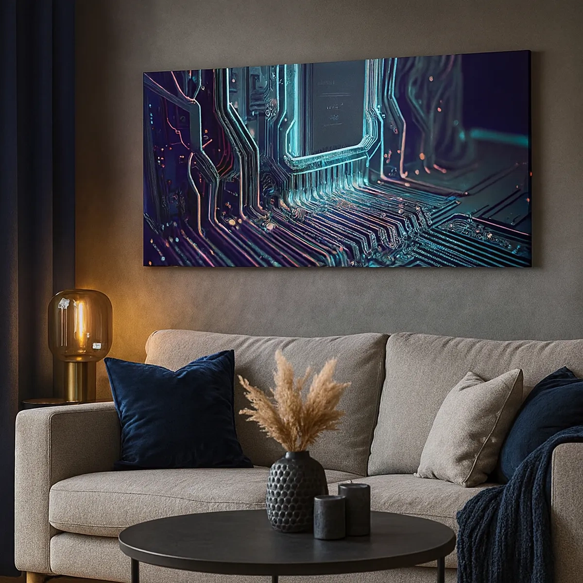 Impression sur toile - Image sur toile - Je pense comme ça… - 30x30 cm