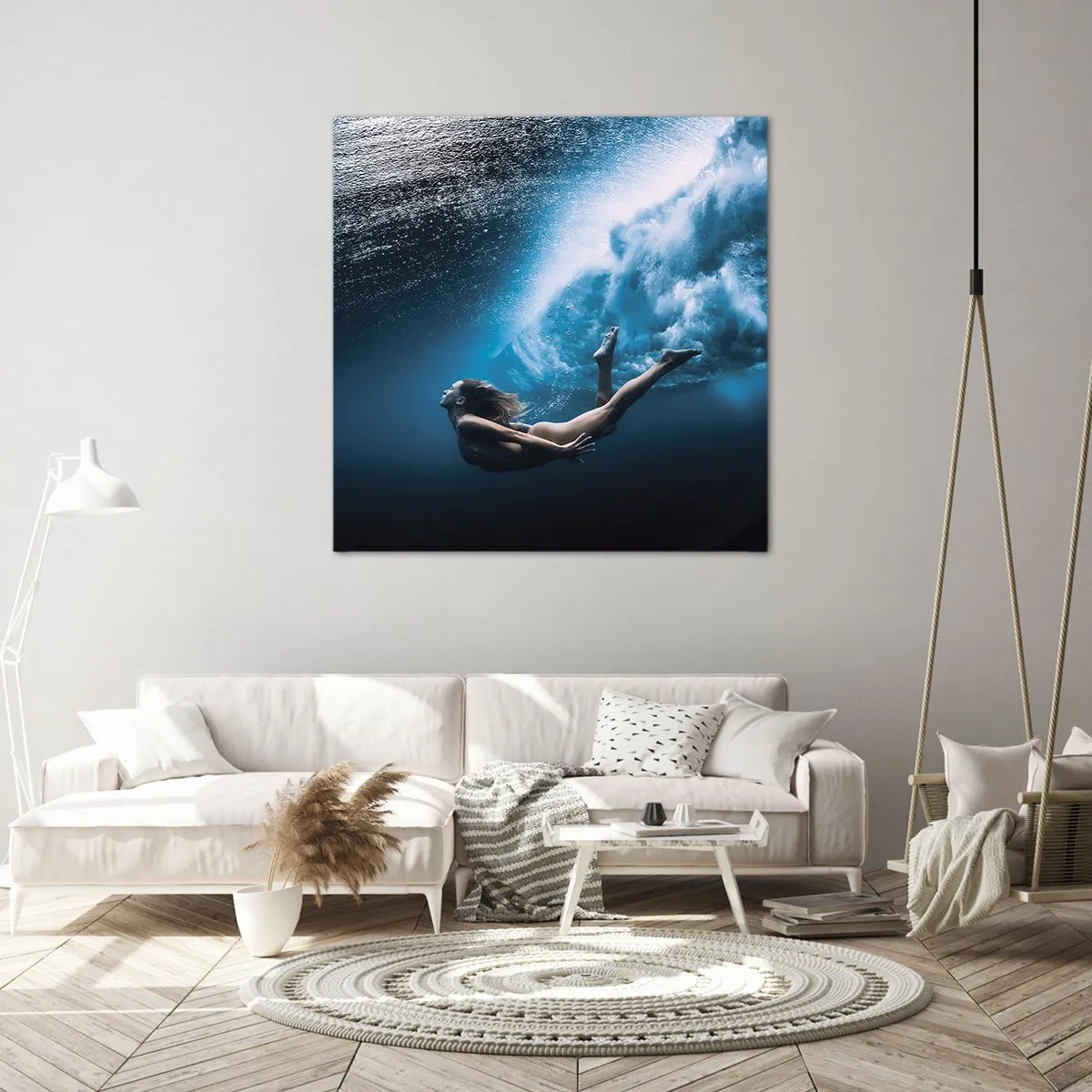 Impression sur toile - Image sur toile - Sirène moderne - 30x30 cm
