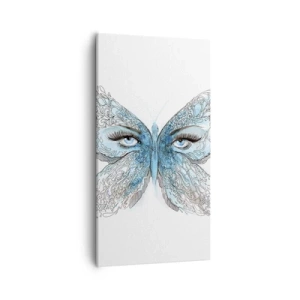 Impression sur toile - Image sur toile - Mésange bleue Eros - 55x100 cm