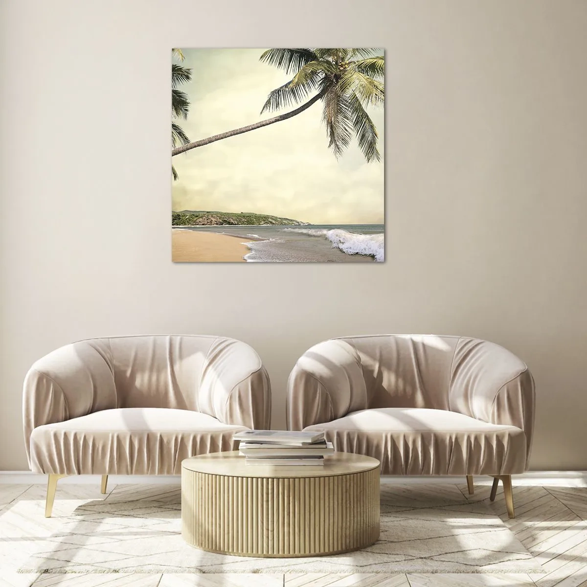 Impression sur verre - Image sur verre - Rêve tropical - 70x70 cm
