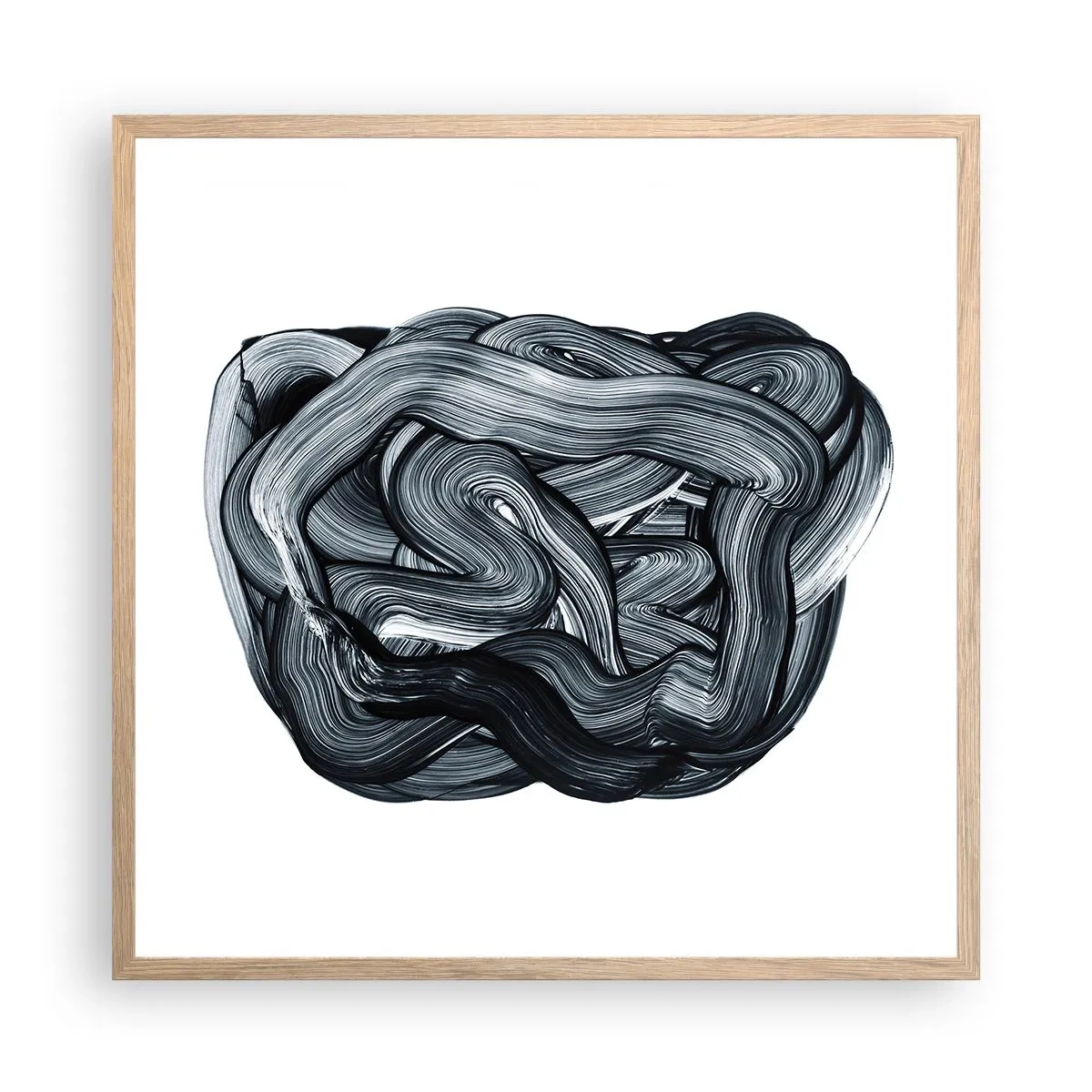Affiche dans un chêne clair - Poster - Ce n'est pas si simple - 60x60 cm